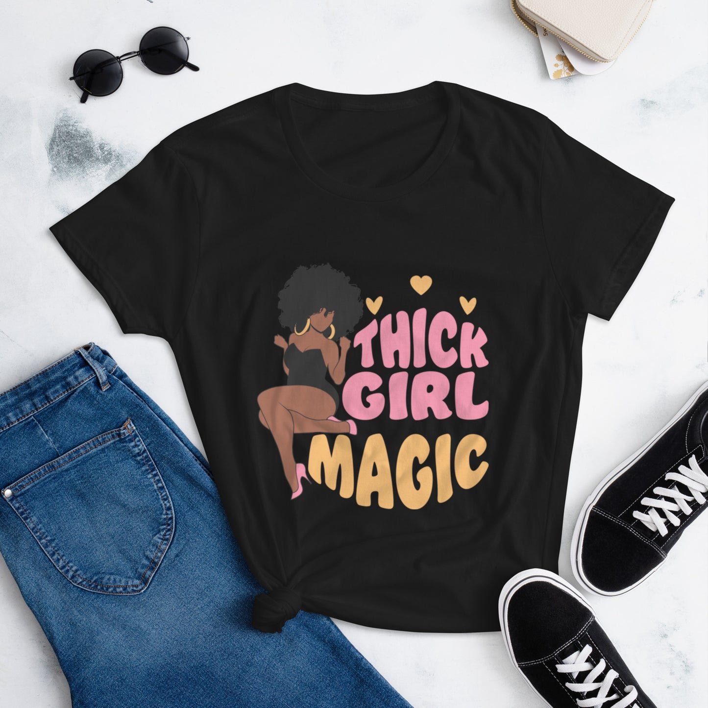 Thick Girl Magic Women's short sleeve t-shirt