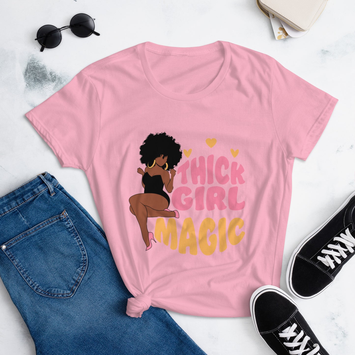 Thick Girl Magic Women's short sleeve t-shirt