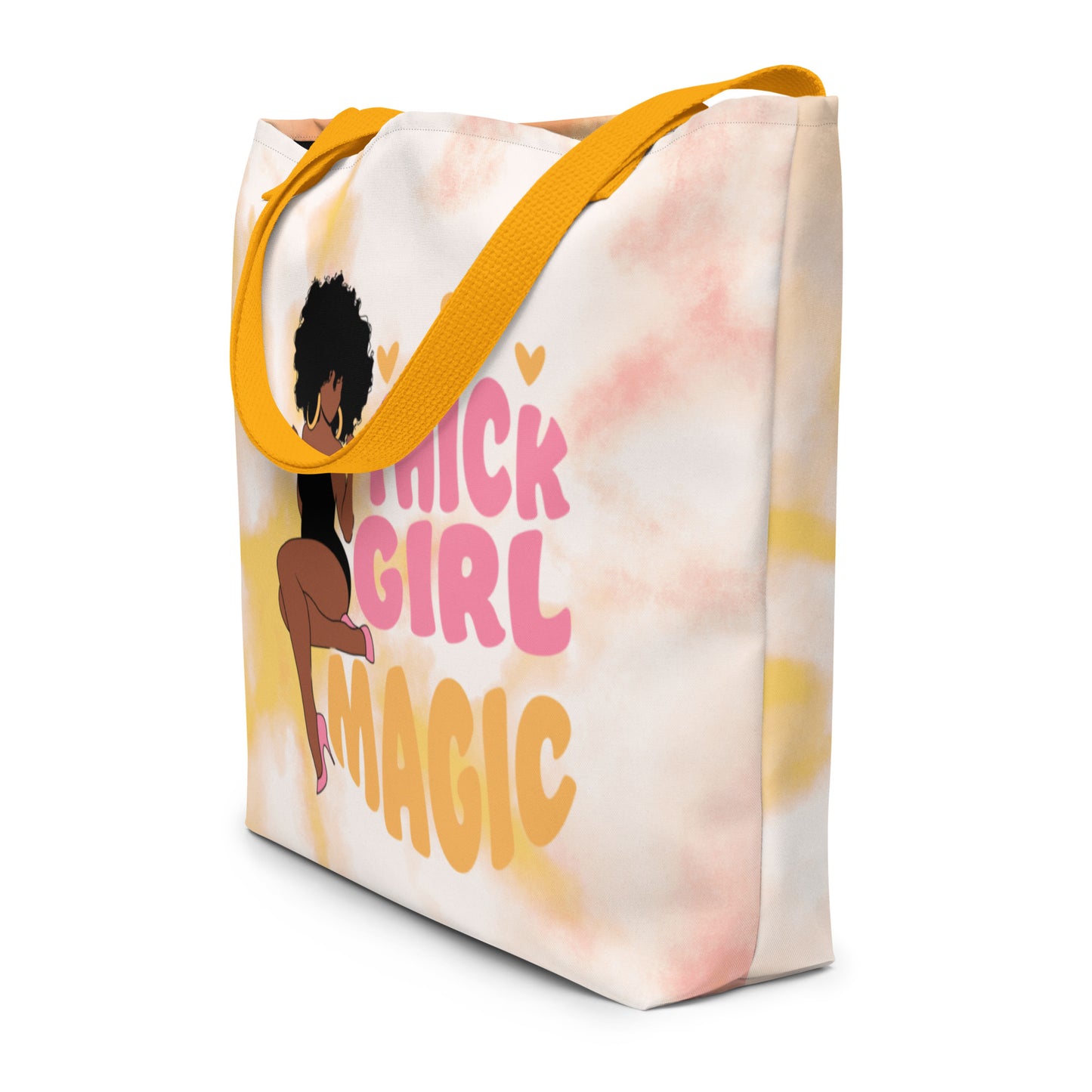 Thick Girl Magic Large Tote Bag