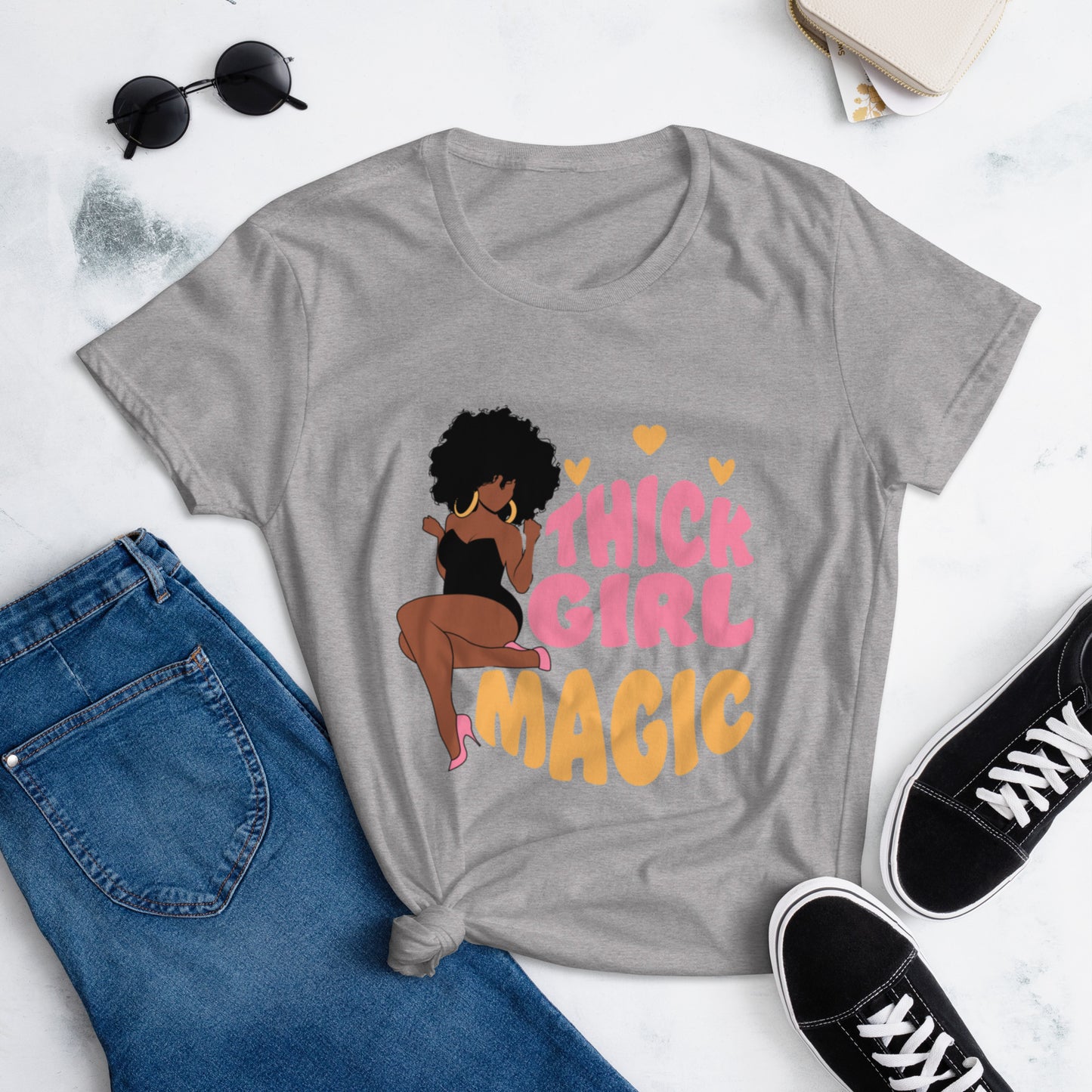 Thick Girl Magic Women's short sleeve t-shirt